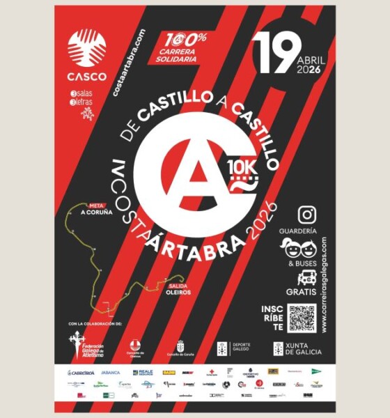 La IV 10K Costa Ártabra se celebrará el 19 de abril entre Oleiros y A Coruña