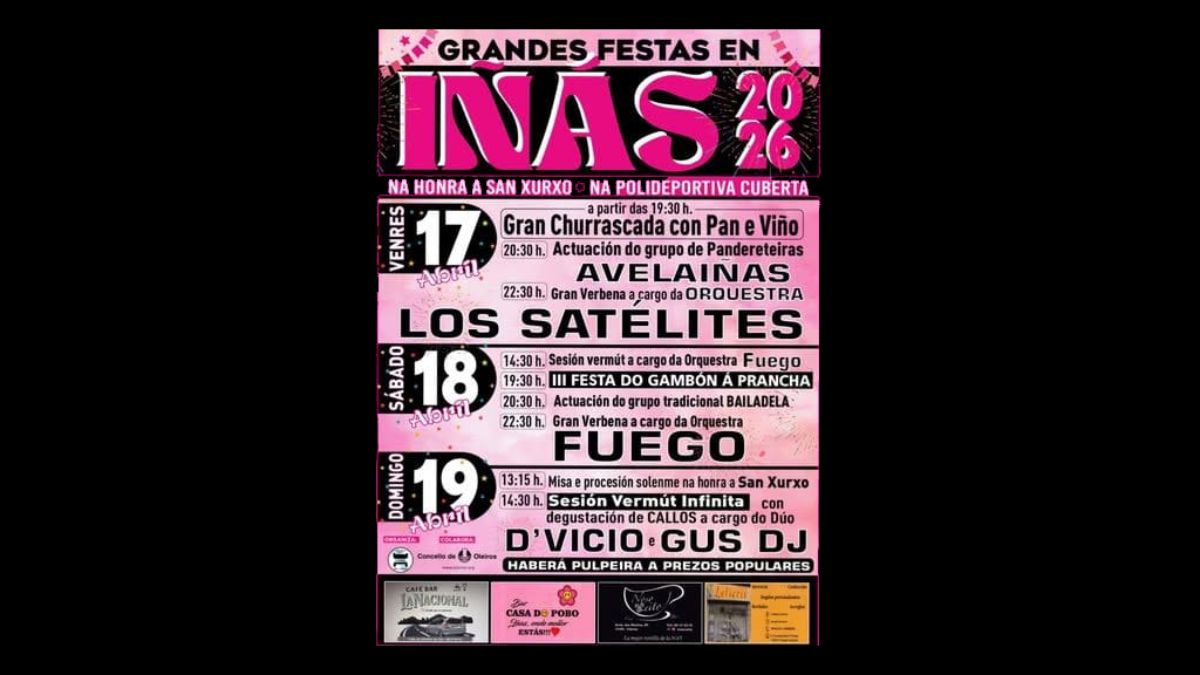 Fiestas San Xurxo de Iñás 2026 | Programa completo